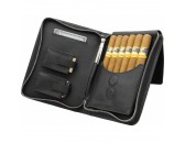 Сигарная сумка из натуральной кожи Аdorini Cigar bag real leather black yarn