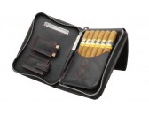 Сигарная сумка из натуральной кожи Аdorini Cigar bag real leather Red yarn